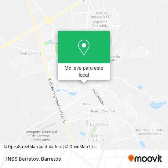 INSS Barretos mapa