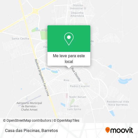 Casa das Piscinas mapa