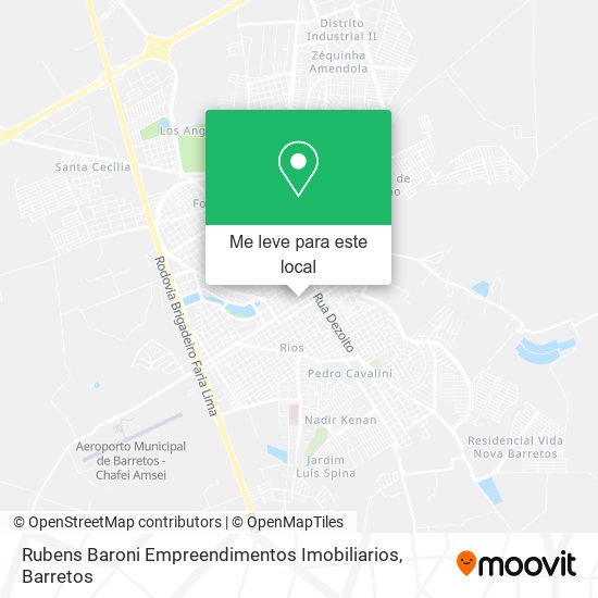 Rubens Baroni Empreendimentos Imobiliarios mapa