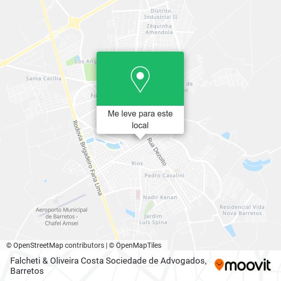 Falcheti & Oliveira Costa Sociedade de Advogados mapa
