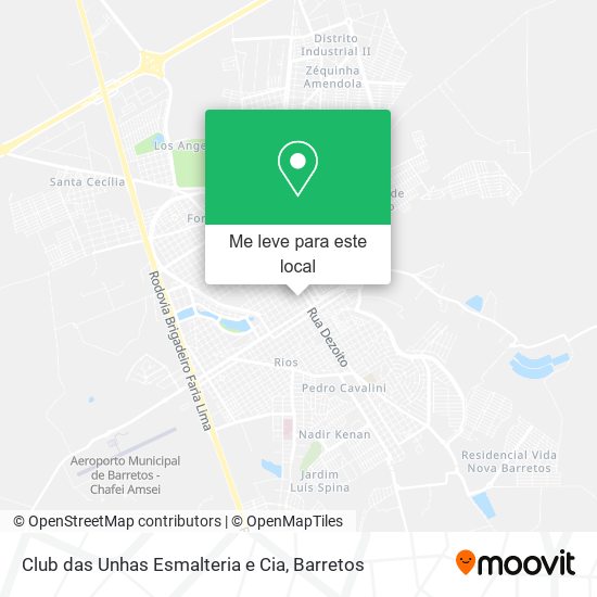 Club das Unhas Esmalteria e Cia mapa