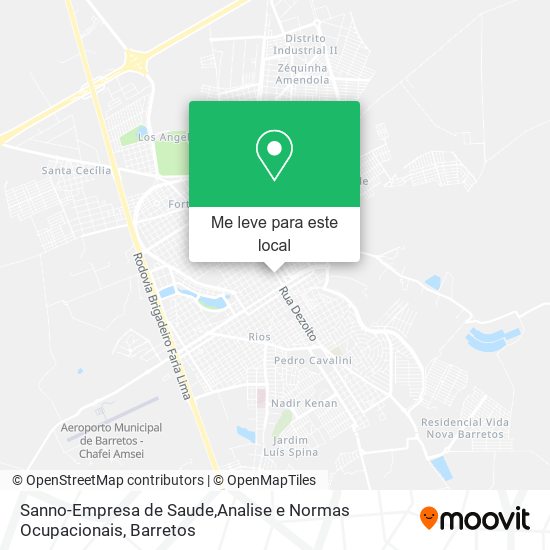 Sanno-Empresa de Saude,Analise e Normas Ocupacionais mapa