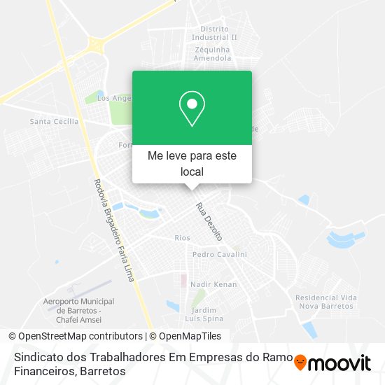 Sindicato dos Trabalhadores Em Empresas do Ramo Financeiros mapa