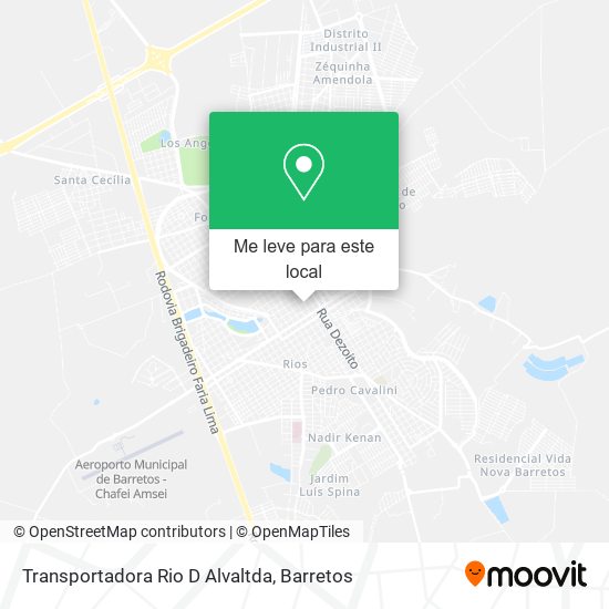 Transportadora Rio D Alvaltda mapa