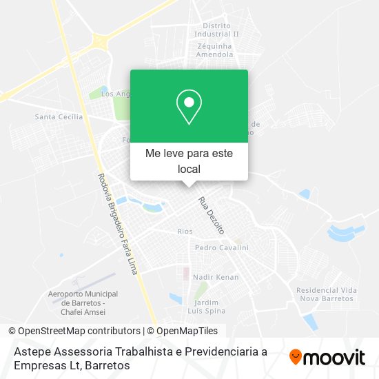 Astepe Assessoria Trabalhista e Previdenciaria a Empresas Lt mapa