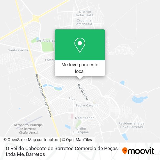 O Rei do Cabecote de Barretos Comércio de Peças Ltda Me mapa