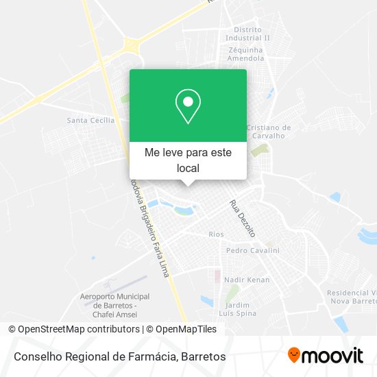 Conselho Regional de Farmácia mapa