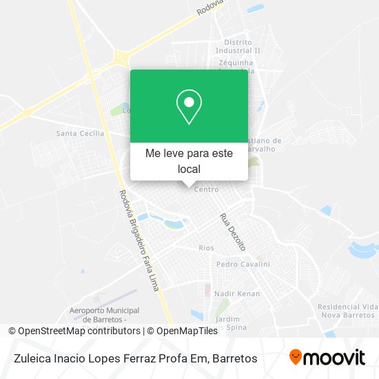 Zuleica Inacio Lopes Ferraz Profa Em mapa