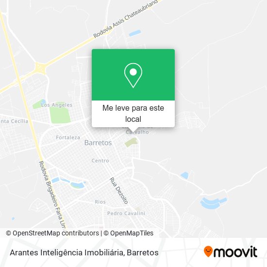 Arantes Inteligência Imobiliária mapa