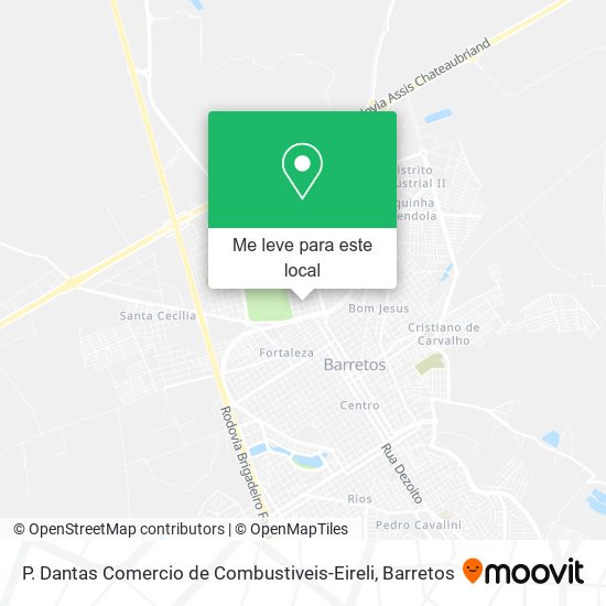 P. Dantas Comercio de Combustiveis-Eireli mapa