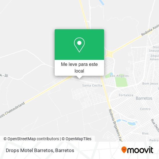 Drops Motel Barretos mapa