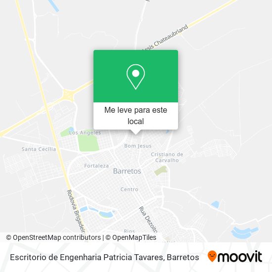 Escritorio de Engenharia Patricia Tavares mapa