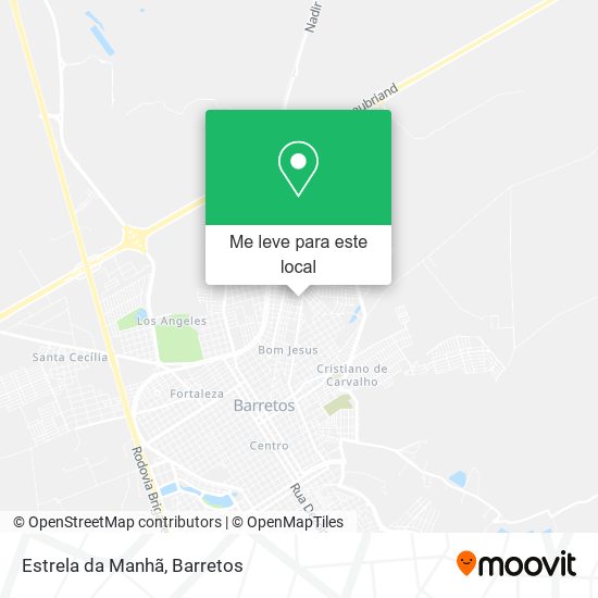 Estrela da Manhã mapa