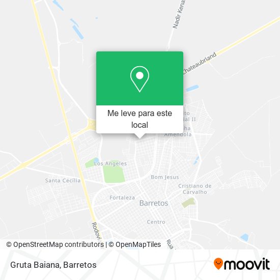 Gruta Baiana mapa