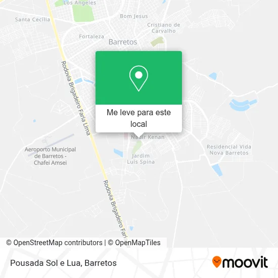 Pousada Sol e Lua mapa