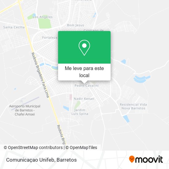 Comunicaçao Unifeb mapa