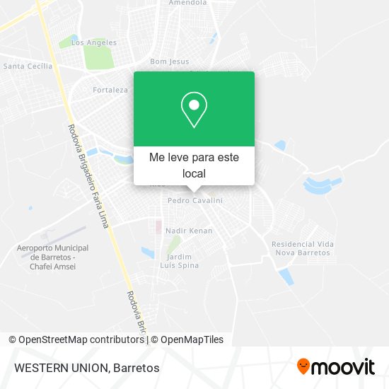 WESTERN UNION mapa
