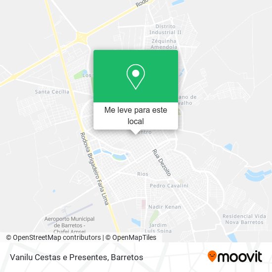 Vanilu Cestas e Presentes mapa