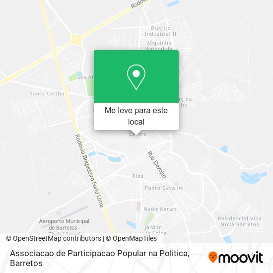 Associacao de Participacao Popular na Politica mapa
