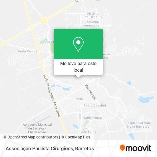 Associação Paulista Cirurgiões mapa