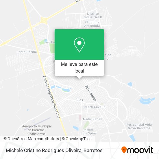 Michele Cristine Rodrigues Oliveira mapa