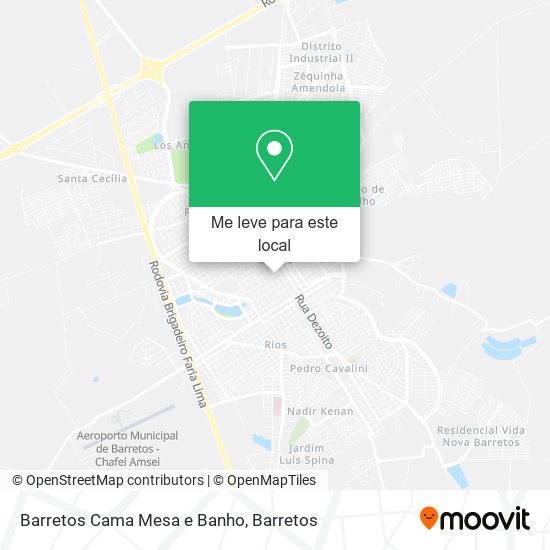 Barretos Cama Mesa e Banho mapa