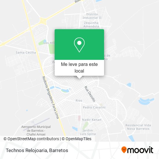 Technos Relojoaria mapa
