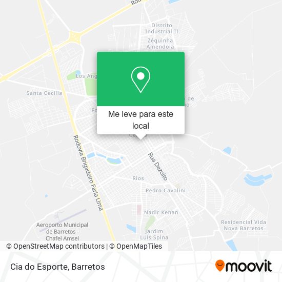 Cia do Esporte mapa