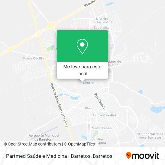Partmed Saúde e Medicina - Barretos mapa
