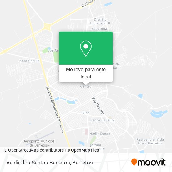 Valdir dos Santos Barretos mapa