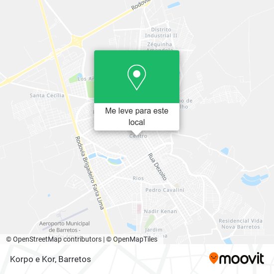 Korpo e Kor mapa