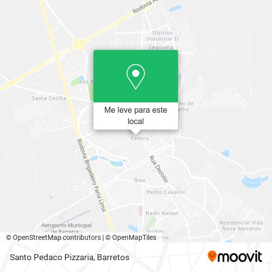 Santo Pedaco Pizzaria mapa