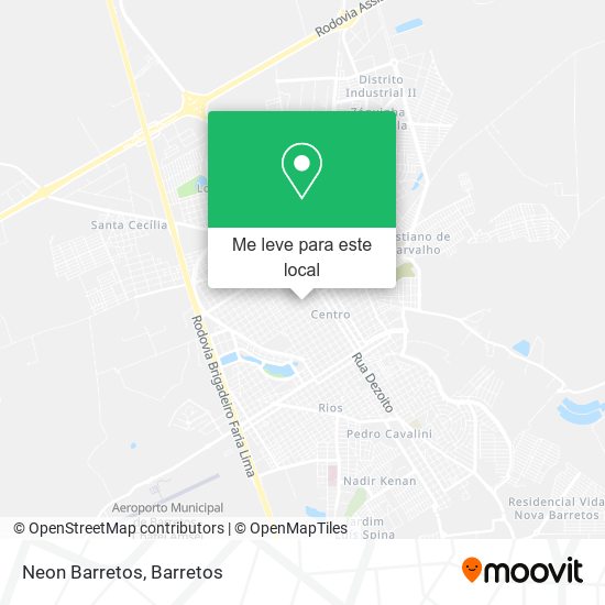 Neon Barretos mapa