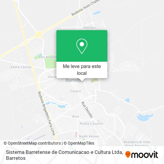 Sistema Barretense de Comunicacao e Cultura Ltda mapa