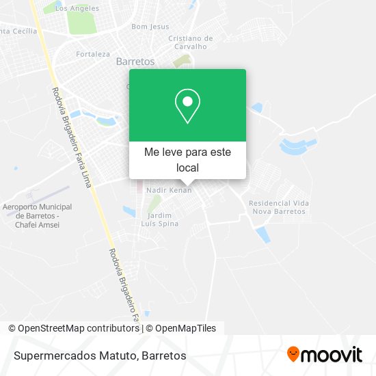 Supermercados Matuto mapa