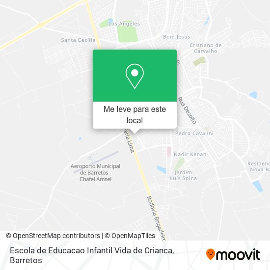 Escola de Educacao Infantil Vida de Crianca mapa