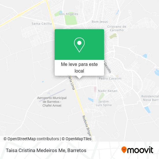 Taisa Cristina Medeiros Me mapa