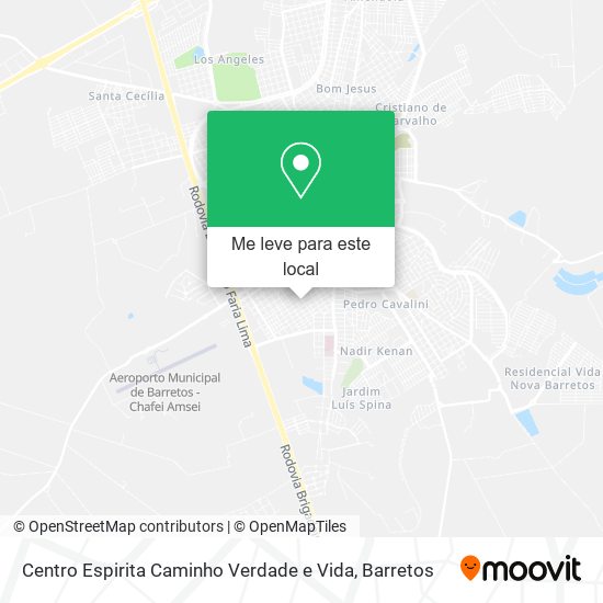 Centro Espirita Caminho Verdade e Vida mapa