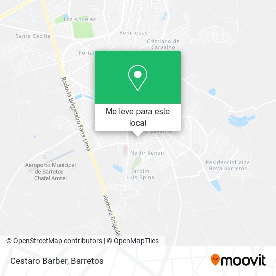 Cestaro Barber mapa