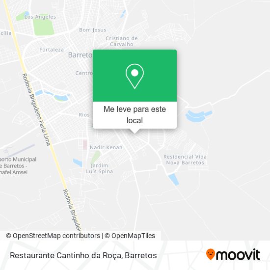 Restaurante Cantinho da Roça mapa