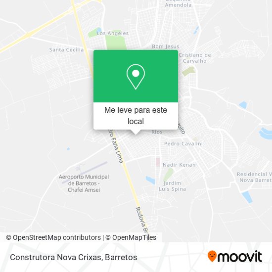 Construtora Nova Crixas mapa