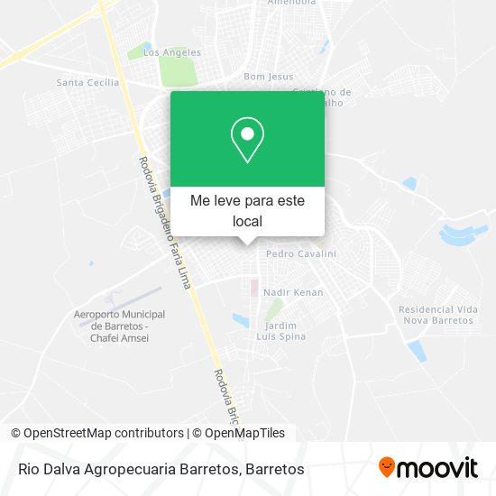 Rio Dalva Agropecuaria Barretos mapa