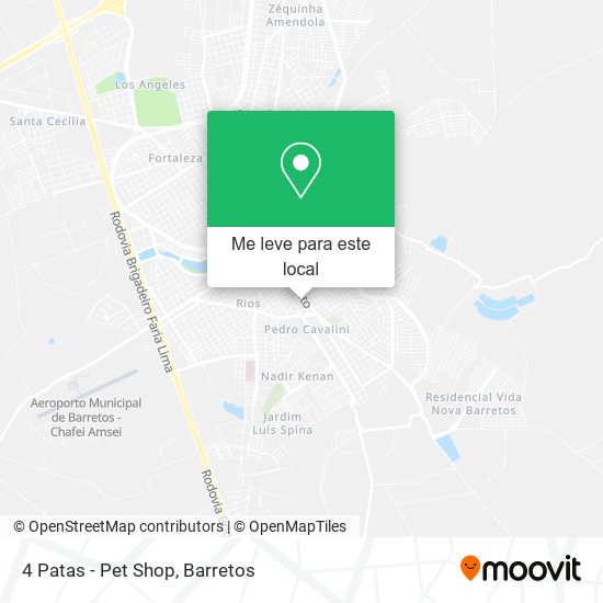 4 Patas - Pet Shop mapa