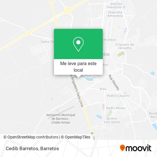 Cedib Barretos mapa