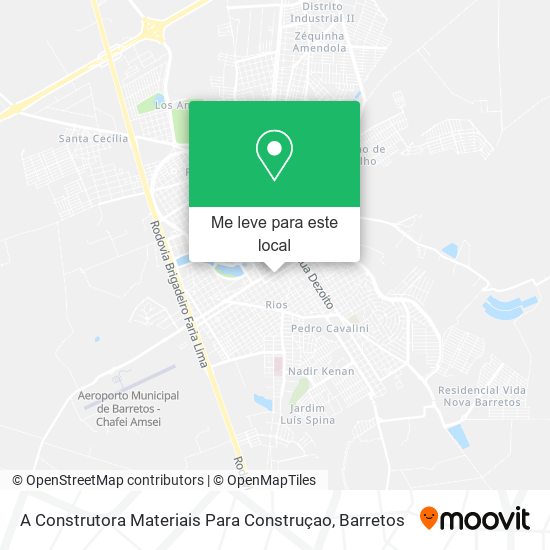 A Construtora Materiais Para Construçao mapa