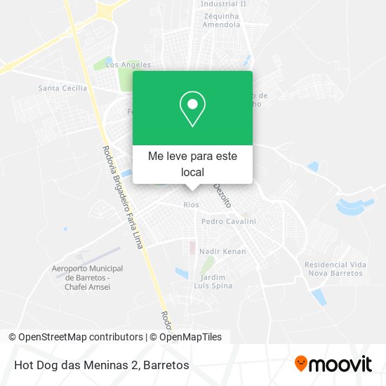 Hot Dog das Meninas 2 mapa