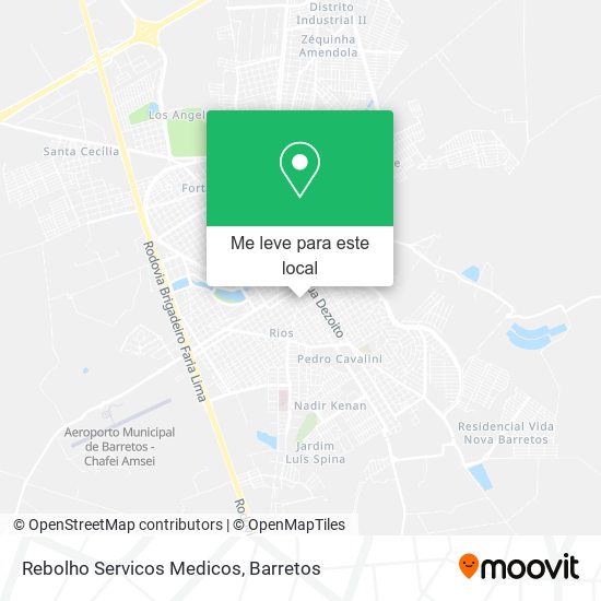 Rebolho Servicos Medicos mapa