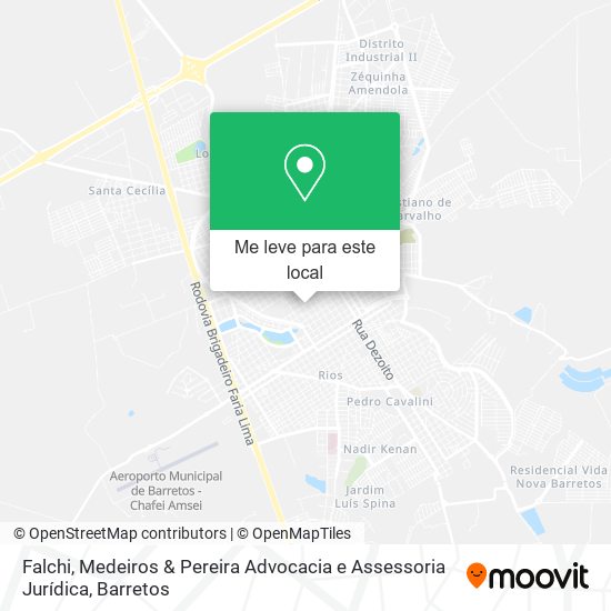 Falchi, Medeiros & Pereira Advocacia e Assessoria Jurídica mapa