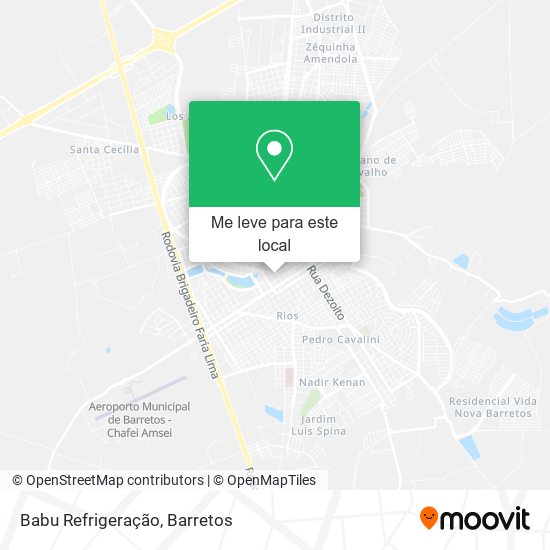 Babu Refrigeração mapa