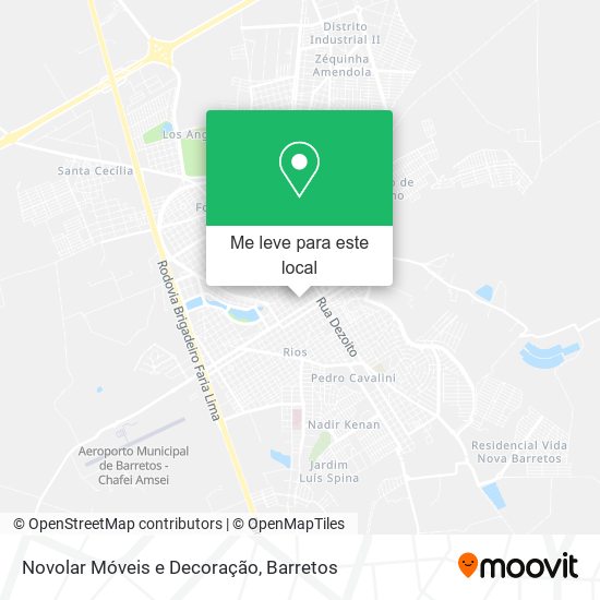 Novolar Móveis e Decoração mapa